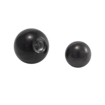 Black Titanium Threaded Balls